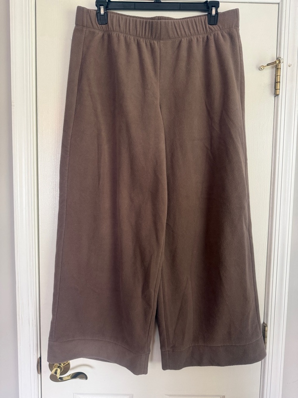 Any Body Wide Leg Super Soft Brown Pull-On Lounge Pants